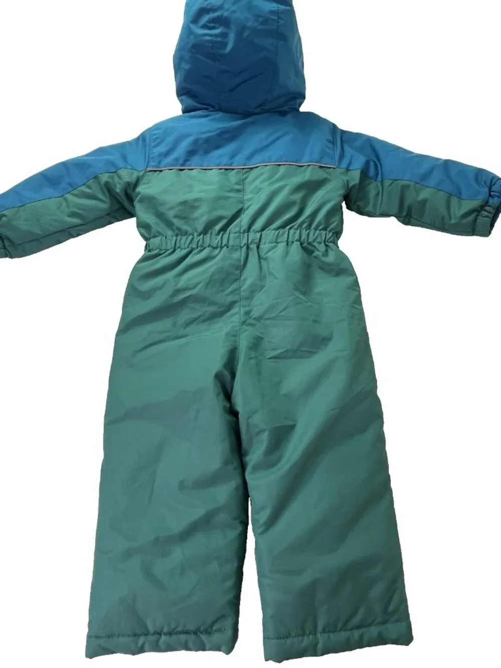 Toddle Boys Snowsuit 2T 1 Piece Cold Weather Colorblock Fleece Lined Hooded